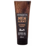 Dermacol Men Agent Extreme Clean 3in1 gel za prhanje 250 ml za moške