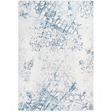 Kayoom RAVNO TKANA PREPROGA Galaxy 725 Creme / Blau 80/150 cm tkano modra, krem barve | Shoptok.si