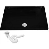 Rea Savoy akrilni tuš pladenj Black 80x100 u