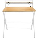 MID.YOU Pisalna Miza Easy Clap, Bela, Barva Hrasta | Shoptok.si