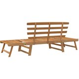  Vrtna klupa 2-u-1 190 cm od masivnog bagremovog drva | shoptok.hr