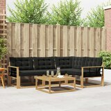  Set vanjskih sofa 5 kom. Bijela i crna | shoptok.hr