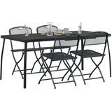  Set vanjskog namještaja 5 pcs Antracit Željezo i čelik | shoptok.hr