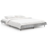 The Living Store Posteljni okvir betonsko siv 140x190 cm inženirski les - Posteljni Okvir, (21531259) | Shoptok.si