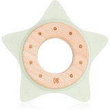 Kikka Boo Silicone and Wood Teether Star grizalo Mint 1 kos Cene