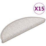  The Living Store Samolepilne preproge za stopnice sisal 15 kosov 56x17x3 cm bež - Preproga Za Stopnice, (21487542) Cene