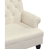  Klop z naslonom 120x62x75,5 cm laneno platno | Shoptok.si