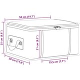  Kutija za pohranu s prozirnim bočnim oknom Antracit - Antracit 1 50 x 30 x 25 cm | shoptok.hr