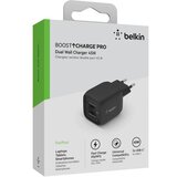 Belkin Wall Charger 2xUSB-C 45W PD 3.0, PPS, black WCH011vfBK Cijene
