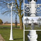  Stupna svjetiljka 3-lanterne 215 cm bijela | shoptok.hr