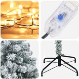  Umjetno božićno drvce s nogom 120 cm 150 LED lampica | shoptok.hr