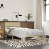 Maison Chic Posteljni okvir - Enojna postelja - Postelja za odrasle sonoma hrast 90x190 cm inženirski les in kovina-J9149, (21763199) | Shoptok.si