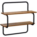  Dvorazinska zidna polica Staro drvo 80 x 24,5 x 61 cm | shoptok.hr