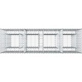 Gabionski uzdignuti krevet 2 pcs Srebrno 170 x 50 x 150 cm | shoptok.hr