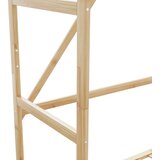  Stalak za odjeću s policama i kotačima 110x40x180 cm bambusa | shoptok.hr