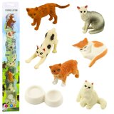  Set of Mini Figures Cat Breeds Cats Feeding Bowl 4-6cm 7pcs Cijene