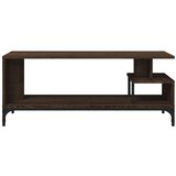 TV ormarić boja hrasta 102x40x41 cm konstruirano drvo i čelik | shoptok.hr