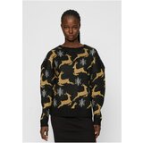 Urban Classics Women's Oversized Christmas Sweater Black/Gold | shoptok.hr