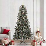 vidaXL Umjetno božićno drvce s stalakom Zelena 129.5 x 129.5 x 240 cm | shoptok.hr