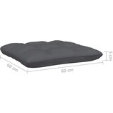  Vrtna sedežna garnitura 13-delna z antracit blazinami borovina - - Bela - 177.34 - N/A - | Shoptok.si