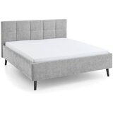 Meise M&amp;ouml;bel Sivi tapecirani bračni krevet bez podnice 180x200 cm Nova &amp;ndash; Slike