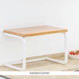 Kondela Odlagalna polica, beli/naravni hrast, AVENO | Shoptok.si