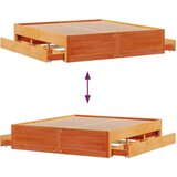 vidaXL Posteljni okvir brez vzmetnice s predali 180x200 cm borovina | Shoptok.si