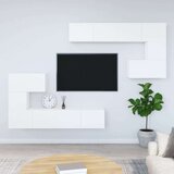  Zidni TV ormarić bijeli od konstruiranog drva | shoptok.hr