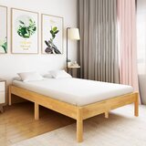 vidaXL Posteljni okvir iz trdne hrastovine 120x200 cm | Shoptok.si