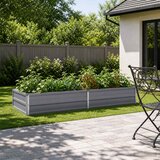  Povišeni vrtni krevet Siva 160 x 80 x 24 cm | shoptok.hr