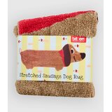bitten Stretched Sausage Dog Rug brown | Shoptok.si