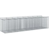  Gabionski uzdignuti krevet 4 pcs Srebrna | shoptok.hr
