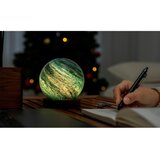 Gingko LED namizna svetilka v temni naravni barvi s steklenim senčilom (višina 13 cm) Stellar Ocean – | Shoptok.si