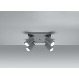  Stropna svetilka RING 4 siva, (21348215) | Shoptok.si