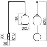  Redo 01-3484 - LED zidna lampa KHADI LED/6W/230V CRI90 Ø12 cm crna/zadimljena | Eponuda.com