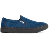 Shelvt Blue glitter slip on sneakers | Shoptok.si