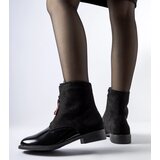 Gemre Black insulated patent ankle boots Belvedere | Shoptok.si