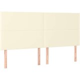  Posteljno vzglavje krem 180x5x118/128 cm umetno usnje, (20951631) | Shoptok.si