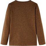  Dječja majica s dugim rukavima prošarana boja konjaka 116 | shoptok.hr