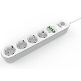 Siyoteam Produžni Kabl LDNIO SE4432 4 EU Plug + 4 USB plug Max 2500W 2M White Cene