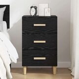 vidaXL Noćni ormar Crni hrast 40 x 40 x 66 cm Konstruirano drvo | shoptok.hr