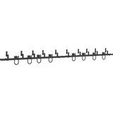  Komplet opreme za drsna vrata 366 cm jeklo črne barve, (22046734) | Shoptok.si