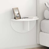  Polica na zidu 2 pcs Bijelo 48 x 24 x 24 cm Konstruirano drvo | shoptok.hr