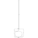  Ondaluce - Visilica na sajli THELMA 1xE27/15W/230V prečnik 25 cm zlatna/zadimljeno bež | Eponuda.com