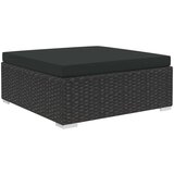  Vrtna sedežna garnitura 6-delna z blazinami poli ratan črna, (20597828) | Shoptok.si