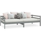 vidaXL Dnevni ležaj od masivne borovine sivi 90 x 200 cm | shoptok.hr