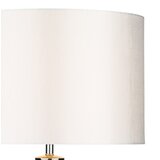  Där Lighting HIN4208 - Stona lampa HINTON 1xE27/60W/230V bela/sjajni hrom | Eponuda.com