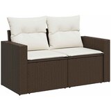  6-dijelni set vrtnih sofa od poliratana s jastucima smeđi | shoptok.hr