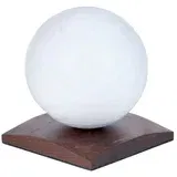 Gingko Tamno smeđa LED stolna lampa od punog oraha (visina 13 cm) Smart LunaSpin –