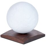 Gingko Temno rjava LED namizna svetilka iz masivnega oreha (višina 13 cm) Smart LunaSpin – | Shoptok.si
